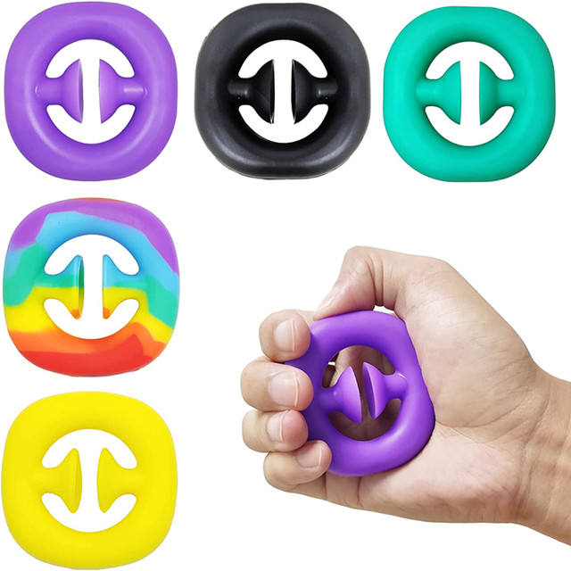 Stress Relief Fidget Snapper Toy Hand Squeeze Grip Snap Toy Pack Party Popper Noise Maker Finger Sensory Toys for Kids Adults