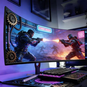 Moniteurs de jeu professionnels incurvés sans cadre de 23,8 et 27 pouces, 100 Hz, 180 Hz, 280 Hz, moniteurs LCD - Product Image 1