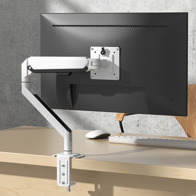 14-36" Desktop Black Monitor Arm Holder Gas Spring Full Motion Mount LCD LED TV Mount Stand PC Support Stock Aluminum 32 Inches
