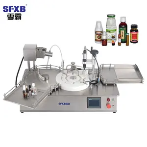 Sfxb máquina de enchimento de perfume, máquina automática de enchimento de gravidade de garrafa líquida de suco XBXG-20