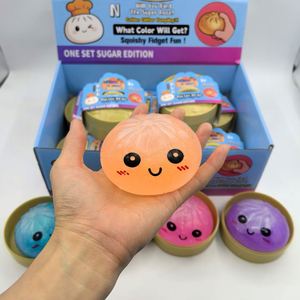 Hot Selling Cute Steamed Bun Stress Relieving Toy Glitter Dumpling Soft <b>Squishy</b> Texture Slow Rebound Ideal for Fidget Play - Product Image 1