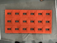 100% nouveaux matériaux populaires léger PU mousse 18 grille écran Construction brique polyuréthane brique creuse intérieur et extérieur