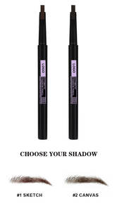 <span class=keywords><strong>Crayon</strong></span> à sourcils imperméable double extrémité 2 couleurs avec <span class=keywords><strong>cire</strong></span> <span class=keywords><strong>liquide</strong></span> et teinture pour sourcils, formule crème minérale, pinceau sans logo - Product Image 4