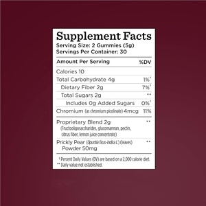 OEM de etiqueta privada al por mayor Skinny Yummy Gummy, suplemento nutricional de sabor a fresa <span class=keywords><strong>Gummies</strong></span> - Product Image 3