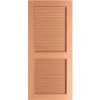Porte en bois HDF à double battant de style français moderne avec panneaux à persiennes et finition imperméable pour l'entrée, la salle de bain et la chambre à coucher