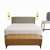 Matelas hybride compressé sur mesure en mousse à mémoire de forme Queen Size, roulé en boîte, durable, rafraîchissant et matelassé pour hôtel, chambre et maison