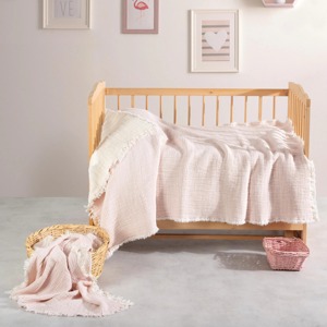 Edredón de Muselina Orgánica para Bebé, Tejido Estampado, Manta de <span class=keywords><strong>Cuna</strong></span> de Algodón Suave, Lujosa, para Todas las Estaciones, Neutral, para Guardería - Product Image 5