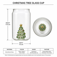 Verre à boire en borosilicate de haute qualité pour Noël, gobelet résistant à la chaleur, tasse à eau pour cadeau de fête