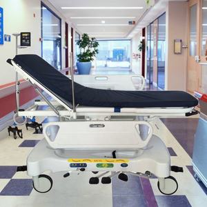 Width-Adaptive Commercial Durable Multi-Function <strong>Transfer</strong> <strong>Trolley</strong> with Hydraulic Lift &amp; Collapsible Guardrails - Product Image 1