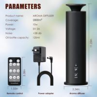 Diffuseur d'huiles essentielles portable sans eau, aromathérapie, anti-fuite d'eau, ultrasonique, pour la maison