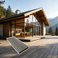 Plancher extérieur en composite, lames de bois grainé 3D embossées, imperméables et antidérapantes pour terrasse de jardin