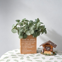 Bouquet de feuilles d'eucalyptus artificielles MW16004 de 28 cm, fausse verdure réaliste, tige de feuilles rondes pour la décoration de la maison et des mariages