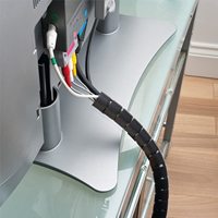 Sutra Circular Flexible de 15mm, Protector de Cable en Espiral de 2M, Organizador de Cables, Clip de Tubo Protector, Corbata de Gestión
