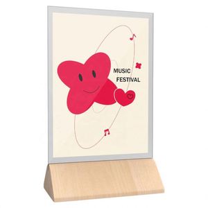 Acrylic <b>Table</b> Sign Counter Top Menu <b>Card</b> Display Sign Stand - Product Image 4