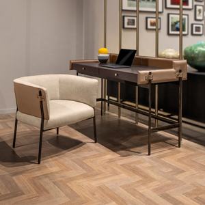 <span class=keywords><strong>Chaise</strong></span> de salon en cuir, fauteuil de loisirs design de luxe italien pour villa - Product Image 5