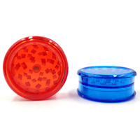 Lvhe Gadgets Accessoires pour fumeurs Logo personnalisé 60mm 3 couches en plastique broyeur d'herbes