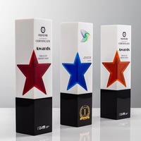 Trofeo de Resina Colorido y Creativo Personalizado, Recuerdo de Competencia para Empleados Destacados, Trofeo con Impresión UV a Color