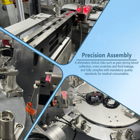 Machine d'assemblage automatique d'aiguilles pour prélèvement sanguin |   Solution de fabrication entièrement automatisée pour les aiguilles à usage unique pour prélèvement sanguin