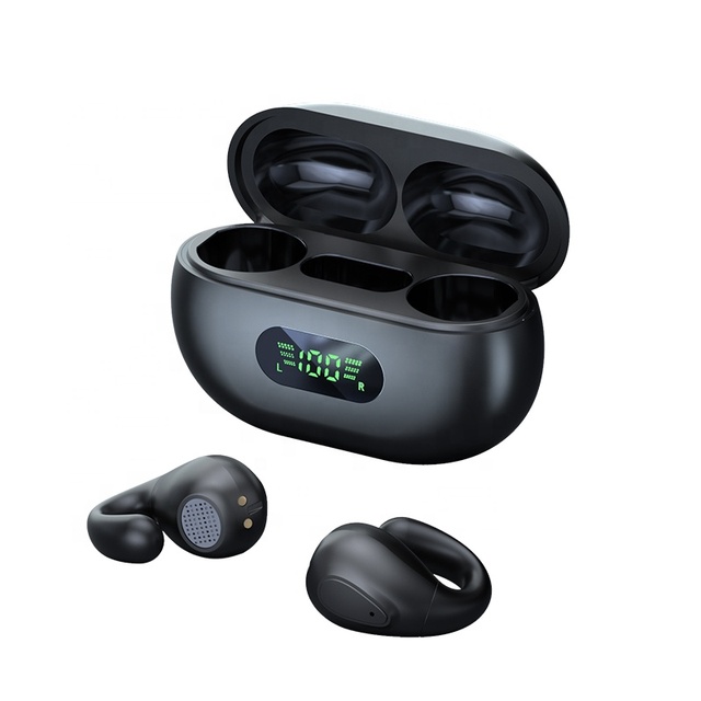 M31 Bone Conduction BT Wireless Headset New Waterproof 5.3 Ear Clip Noise Cancelling Sports Headset Digital Display LED Battery