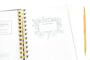 Inspirational Christian <strong>Bible</strong> Journal Notebook for Women Premium Gold Spiral-Bound Hardcover Prayer Paper Paperboard <strong>Printing</strong> - Product Image 5