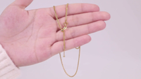 Cadeau Nouveau Trendy Waterproof Needle Screw-in Ball Diy Pendant PVD 18K Gold Plated Stainless Steel Fashion Jewelry Necklace Gift