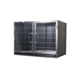 กรงสุนัขสแตนเลสขนาดใหญ่สำหรับกลางแจ้ง - Product Image 1