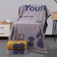 Wholesale 100% Cotton Terry Beach Towel Yarn-dyed Jacquard Beach Towels Bulk with logo for Beach Pool Bath
