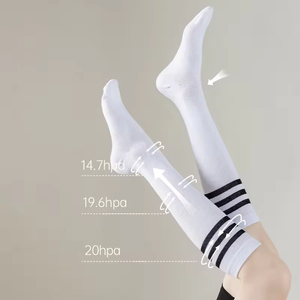Unisex Student Pupil Kids Striped Over <b>Knee</b> Long Sports <b>Socks</b> Soccer Baseball Football Stockings for Girl Boys <b>High</b> Quality - Product Image 2