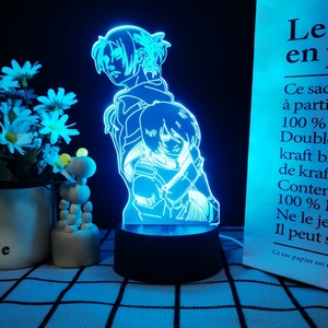 Luce Notturna LED Personalizzata a Tema L'Attacco dei Giganti con Pannello in Acrilico, Perfetta come Regalo - Product Image 4