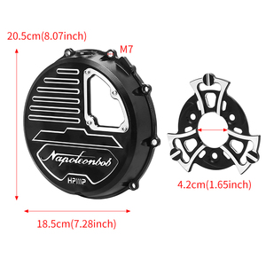 Nouveau couvercle d'embrayage de <span class=keywords><strong>moto</strong></span> HPMP pour Bendan Napoleon Noir <span class=keywords><strong>Blanc</strong></span> Doré Aluminium - Product Image 6