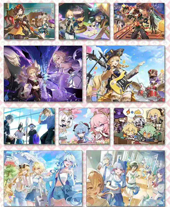 Cartes à collectionner Little Puppy <span class=keywords><strong>Genshin</strong></span> Impact A5, symphonie élémentaire, <span class=keywords><strong>TCG</strong></span> CCG, jeu de cartes, jeux de société, loisirs pour enfants, cadeaux - Product Image 6