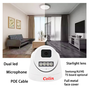 Caméra IP dôme intelligente Colin avec double éclairage LED, IA, capteur CMOS 3MP, haut-parleur d'alarme intégré, microphone, PoE, objectif 2,8 mm F1.4 - Product Image 6