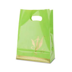 Bolsas de plástico brillante de mercancía 912 personalizadas con logotipo, Asa de bolsa de polietileno, compras negras, bolsas de plástico al por menor con logotipo personalizado para ropa - Product Image 6