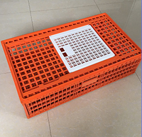 Fournisseur chinois Nouveau PP Cage de transport de poulet vivant durable Boîte de retournement de poussins Caisse de transport en plastique pour ferme avicole