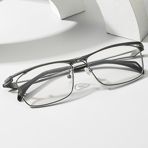 Mannen Comfortabele Frameloze Kan Worden Uitgerust Met Bijziendheid Leesbril Flexibele En Lichtgewicht Titanium Optische Puur Titanium - Product Image 2