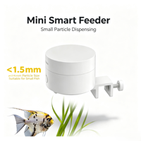 Distributeur automatique de nourriture pour poissons isolé, sans obstruction, avec minuterie intelligente, ultra-compact, installation fixe pour aquarium, propre et compact