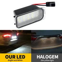 2Pcs Eclairage de plaque d'immatriculation pour Ford KUGA S MAX MONDEO MK4 MK5 MK2 FIESTA 2008-2019 FOCUS ABS Plastic 12V LED Number Signal Light