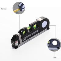 Mètre Ruban Laser Multifonction avec Niveleur Laser, Règle Standard et Métrique Ajustable