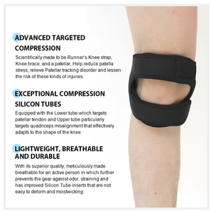 Rodillera Estabilizadora de Neopreno - Talla Única para la Mayoría, Protección Profesional para Alivio del Dolor de <span class=keywords><strong>Rodilla</strong></span> en Fútbol y Deportes al Aire Libre - Product Image 4