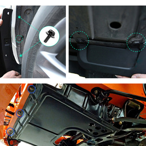 Kit de 35 vis autotaraudeuses à clipser pour carrosserie, pare-chocs, capot moteur et réparation de garnitures - Product Image 3