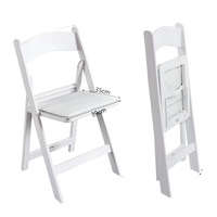Vente en gros de chaise de jardin d'extérieur américaine chaises pliantes blanches de banquet au design moderne pour mariage avec coussin pour événements