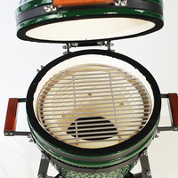 Grill KAMADO en céramique de 16 pouces, épaissi, pour charbon de bois, OEM/ODM, pour usage commercial extérieur, four à pizza, vente en gros, fabricant