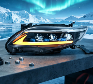ไฟหน้า LED ยอดนิยม พร้อมไฟ DRL สำหรับ Toyota Corolla ปี 2011-2013 รุ่นปรับแต่ง - Product Image 1