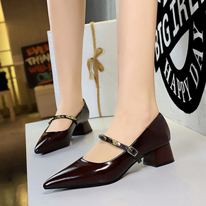 Zapatos de Tacón Bajo para Mujer, Elegantes y Versátiles para Oficina, con Punta en Pico, Modernos y de Primera Calidad - Product Image 6