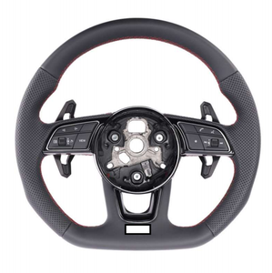 Volante Deportivo de Fibra de Carbono para <span class=keywords><strong>Audi</strong></span> A5 A4 A3 A6 A7 A8 Q3 Q5 Q7 RS3 RS4 S3 <span class=keywords><strong>S4</strong></span> S5 RS6 RS7 TT TTRS - Product Image 6