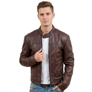 Nouvelle veste en cuir d'hiver pour hommes - Doublure épaisse - Prête pour le froid - Streetwear moderne - Vestes en cuir pour hommes - Product Image 1