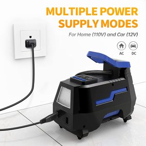 1666 <strong>240v</strong> 12V DC AC Portable Mini Home Vehicle Dual Electric Powered Top Car Bicycle Motorcycle <strong>Tyre</strong> <strong>Inflator</strong> - Product Image 5