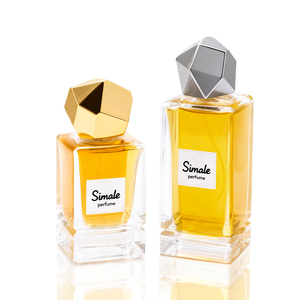 Simale Men's Square <strong>Glass</strong> Magnetic Fragrance <strong>Bottle</strong> <strong>30ml</strong> &amp; 50ml&amp;100ml with Sprayer for Perfume Box - Product Image 1