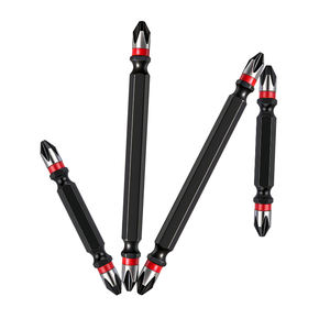 Embout de tournevis magnétique double pointe PH2 65/100 mm, acier S2 de qualité industrielle, embout Phillips PH2 pour le vissage de vis structurelles - Product Image 6