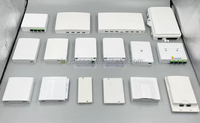 FTTH Glasfaser-Anschlussbox mit 2 Anschlüssen, Glasfaser-Paneel für Innenbereich, 2-Kern-Glasfaser-Anschlussbox für 2 Fasern, 2 Adapter
